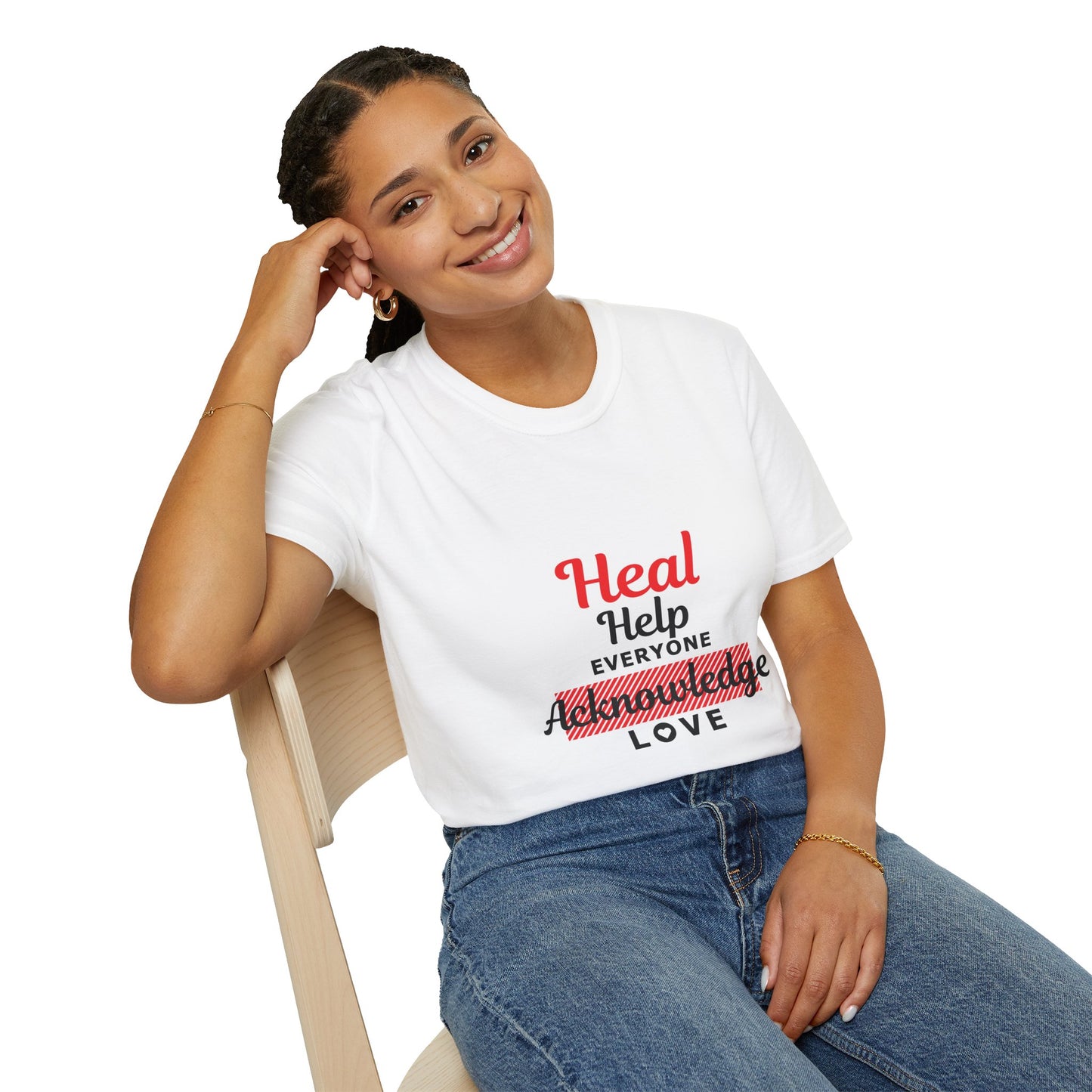 "HEAL" T-Shirt ( Red )